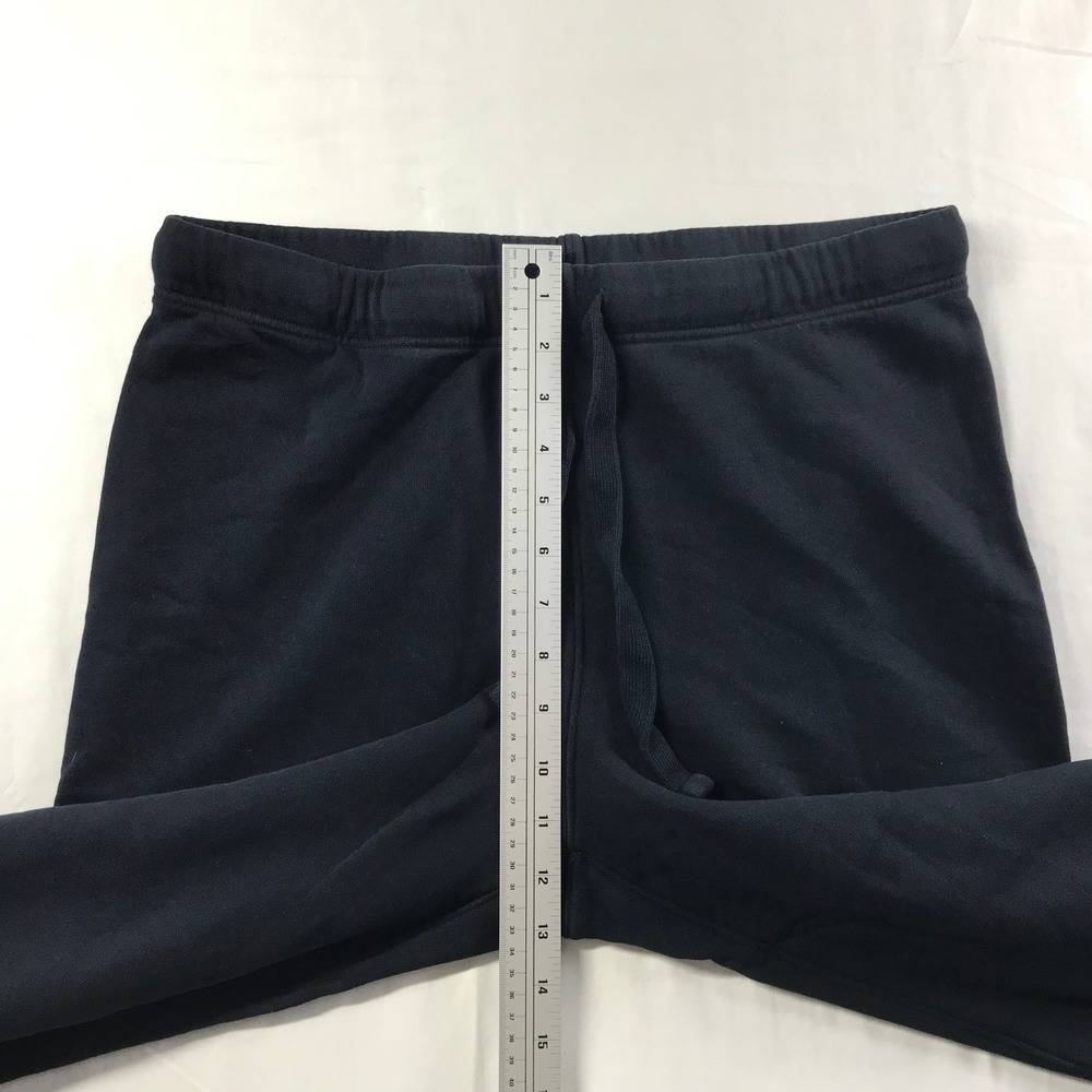 Frank & Eileen Tee Lab Black Cotton Wide Leg Cropped Sweatpants Womens Large - Picture 3 of 7